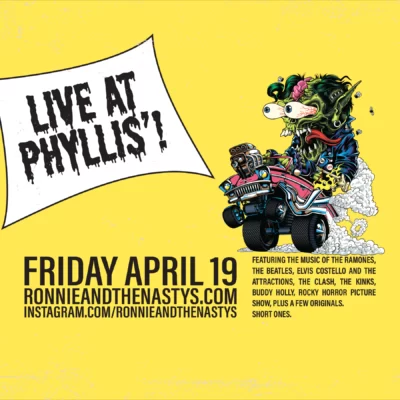 Live at Phyllis's Musical Inn, Friday April 19.